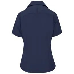 Ladies Short Sleeve Sheffield Navy Back
